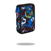 Piórniki - Piórnik Coolpack podwójny z wyposażeniem Jumper 3 Football Blue - miniaturka - grafika 1