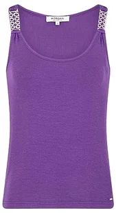 Morgan damski top DUA ciemnofioletowy TXS, Borówka, XS - Koszulki i topy damskie - miniaturka - grafika 1