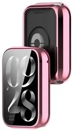 Bizon Etui z osłoną ekranu Case Watch Felipe do Xiaomi Mi Smart Band 9 Pro, różowe - Akcesoria do smartwatchy - miniaturka - grafika 1