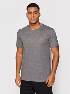 Koszulki męskie - Hugo Boss T-Shirt Tee Pixel 1 50457429 Szary Regular Fit - grafika 1