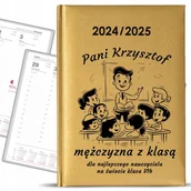 Kalendarze - Kalendarz Nauczycielski 24\25 Złoty dla Nauczyciela z Klasą Dedykacja - miniaturka - grafika 1