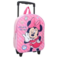 Plecaki - Plecak na kółkach 3D Minnie Mouse Fashion Besties, Różowy, One size, Klasyczny - miniaturka - grafika 1