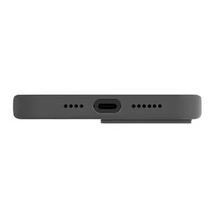 Uniq Etui etui Lino Hue do iPhone 14 Pro Max 6,7" Magclick Charging szary/charcoal grey - Etui i futerały do telefonów - miniaturka - grafika 5