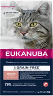 Sucha karma dla kotów - Eukanuba Senior Grain Free, z łososiem - 3 x 2 kg Dostawa GRATIS! - miniaturka - grafika 1