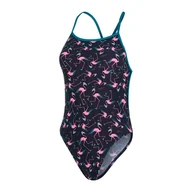 Stroje kąpielowe - Strój pływacki Speedo Solid V-Back flamingi - miniaturka - grafika 1