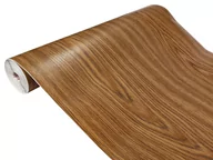 Tapety - Folia klejowa drewnopodobna na metry samoprzylepna okleina meblowa imitacja drewna 100x45 cm Dąb Jasny - miniaturka - grafika 1