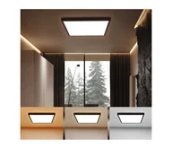 Lampy sufitowe - Brilagi - LED Oświetlenie łazienkowe FRAME LED/50W/230V 3000/4000/6000K IP44 czarny - miniaturka - grafika 1