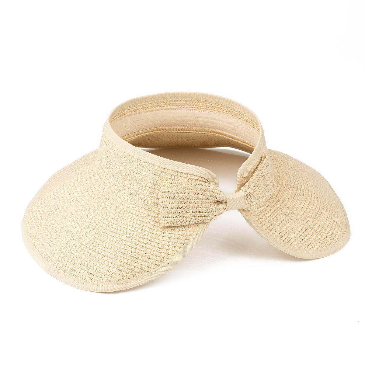 DASZEK DAMSKI Alessio słomkowy boho lato plaża KOKARDA NA KUCYK