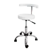 Krzesła i taborety kosmetyczne - TF MEDI Taboret fryzjerski Rodzaj obicia: Skaj Basic, Rodzaj podstawy: 4Q - miniaturka - grafika 1