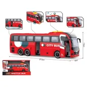 Samochody i pojazdy dla dzieci - Autobus czerwony 1:16 światlo/dźwik Madej - miniaturka - grafika 1