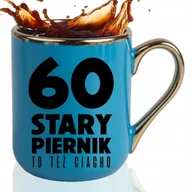 Kubki - KUBEK ELEGANT Niebieski Prezent STARY PIERNIK 30 40 50 LAT Imię Wzory - miniaturka - grafika 1