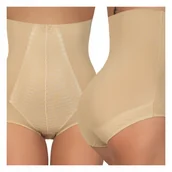 Majtki damskie - Wysokie Majtki wyszczuplające brzuch boczki beżowe cieliste M WYGŁADZAJĄCE - miniaturka - grafika 1