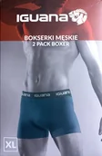 Majtki męskie - Iguana Majtki Bokserki wielokolorowy rozmiar M - miniaturka - grafika 1