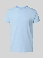 Koszulki męskie - T-shirt o kroju slim fit z mieszanki bawełny - miniaturka - grafika 1