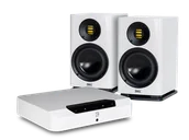Zestawy stereo - Bluesound POWERNODE EDGE (biały) + Solano BS283 (biały) - miniaturka - grafika 1