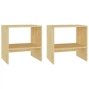 vidaXL Szafki nocne 2 szt. 40x30,5x40 cm drewno sosnowe 808054 - Szafki nocne - miniaturka - grafika 1