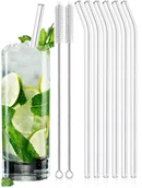 Słomki do napojów - Szklane Slomki Rurki Do Picia 8 Szt Eko - miniaturka - grafika 1