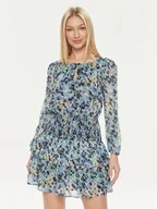 Sukienki - Pepe Jeans Sukienka letnia PL953503 Niebieski Regular Fit - miniaturka - grafika 1