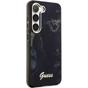 Etui Guess GUHCS23SHTMRSK do Samsung Galaxy S23 S911 czarny/black hardcase Golden Marble Collection - Etui i futerały do telefonów - miniaturka - grafika 4