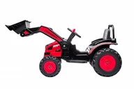 Pojazdy elektryczne dla dzieci - Pojazd Koparka Traktor Czerwony - miniaturka - grafika 1