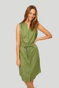 Sukienki - Sukienka z lyocell&#039;u z wiązaniem w pasie - Greenpoint - miniaturka - grafika 1