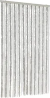 Zasłony - vidaXL Zasłona Fly jasnoszara i biała 100x220 cm szenilowa - miniaturka - grafika 1