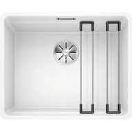Zlewozmywaki - Blanco ETAGON 500-F Silgranit PuraDur Biały InFino szyny 526346 526346 - miniaturka - grafika 1