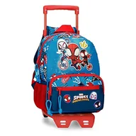 Plecaki - Marvel Go Webs go Plecak Przedszkole z wózkiem Niebieski 23x28x10 cms Poliester 6,44L, niebieski, Talla única, plecak 28 + wózek - miniaturka - grafika 1