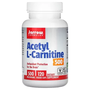 Jarrow Formulas Acetyl L-Karnityna 500 mg (120 kaps.) - Suplementy naturalne - miniaturka - grafika 1