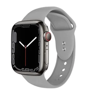 Apple Crong Pasek Crong Liquid Band do Watch 42/44 mm szary CRG-44LQB-CGR - Akcesoria do smartwatchy - miniaturka - grafika 1