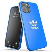 Etui i futerały do telefonów - Adidas Etui zaprojektowane do iPhone 12 Pro Max 6.7, sprawdzone pod kątem upadku, podwyższone krawędzie, oryginalne etui ochronne Snap Case, niebieskie EX7958 - miniaturka - grafika 1