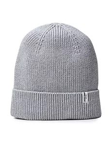 Jack & Jones Czapka męska Jacbrink Beanie Ln, Jasnoszary melanż, Rozmiar uniwersalny - Czapki męskie - miniaturka - grafika 1