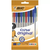 BIC Cristal Original długopis, 1,0 mm, różne kolory, 10 sztuk w woreczku 830865 - Długopisy - miniaturka - grafika 4