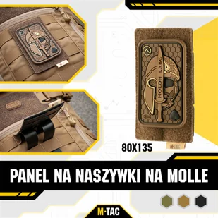 M-Tac - Panel na naszywki na MOLLE - 80 x 135 mm - Coyote - 10122005 - Odzież taktyczna i umundurowanie - miniaturka - grafika 9