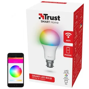 TRUST Inteligentna żarówka LED TRUST 71282 9W B22 WiFi - Żarówki LED - miniaturka - grafika 1