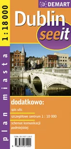 Demart  Dublin 1:18 000 plan miasta - Atlasy i mapy - miniaturka - grafika 1
