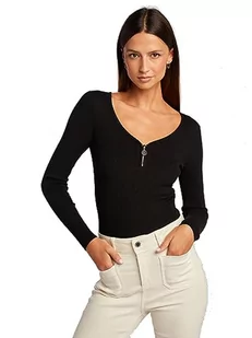 Morgan Sweter damski, czarny, XL - Swetry damskie - miniaturka - grafika 1