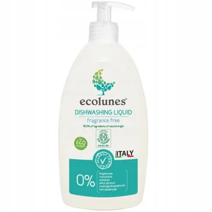ECOLUNES HIPOALERGICZNY PŁYN DO MYCIA NACZYŃ BEZZAPACHOWY 500 ML - Płyny do naczyń - miniaturka - grafika 1