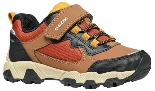 Geox J Magnetar Boy B Abx Sneakersy Chłopcy, Brązowy, 24 EU