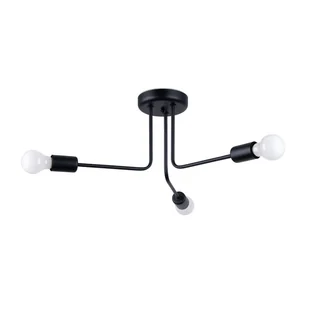 Żyrandol NORAH 3 czarny SOLLUX LIGHTING - Lampy sufitowe - miniaturka - grafika 1