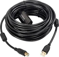 Kable USB - Kabel USB MicroConnect USB-A - USB-B 20 m Czarny (USBAB20B-ACTIVE) - miniaturka - grafika 1