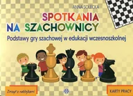 Książki edukacyjne - Harmonia Spotkania na szachownicy Karty pracy Zeszyt z naklejkami Solecka Anna - miniaturka - grafika 1