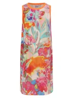 Sukienki - Emily van den Bergh Sukienka damska Kobiety wiskoza wyrazisty róż|wielokolorowy|niebieski|pomarańczowy wzorzysty, 40 - miniaturka - grafika 1
