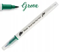 Kredki, ołówki, pastele i pisaki - Pisak PENTEL Brush Sign Pen Twin SESW30 zielony - miniaturka - grafika 1