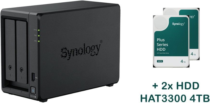 Synology DS725+/2x HAT3300-4T (2x 4TB)