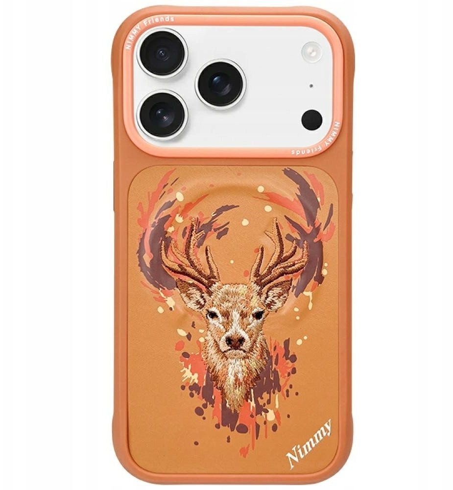 Nimmy Etui Nimmy Jeleń MagSafe do iPhone 17 Pro Max pomarańczowy