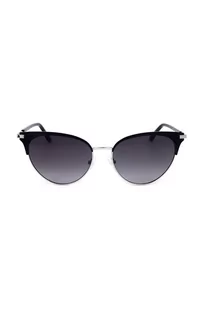 Calvin Klein okulary przeciwsłoneczne damskie kolor czarny - Okulary przeciwsłoneczne - miniaturka - grafika 1