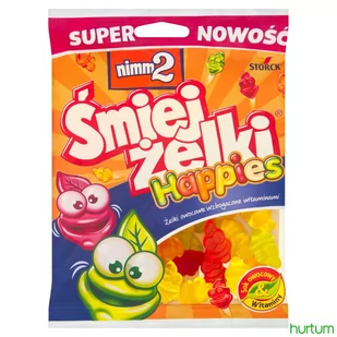 NIMM2 - Śmiejżelki Happies - Żelki Owocowe Wzbogacone Witaminami - 130 G - Żelki - miniaturka - grafika 1