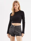 Bluzki damskie - Noisy May Bluzka Maya 27027280 Czarny Slim Fit - miniaturka - grafika 1