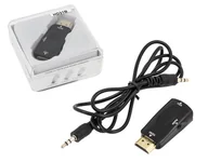 Adaptery i przejściówki - ATL HD31B Adapter HDMI to VGA gold plated HD31B - miniaturka - grafika 1